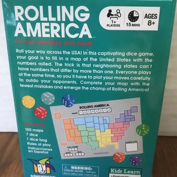 New Rolling America: The Star - Spangled Dice Game - Picture 3 of 4